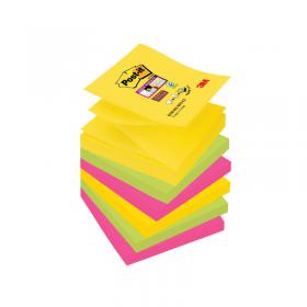 Post-it Z-Notes Carnival Colour 76x76mm (Pack of 6) 7100147840 3M99955