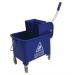 Mop Bucket Mobile Colour Coded with Handle 4 Castors 20 Litre Blue 4001157