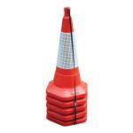 Safety Cone Standard One Piece H750mm with Sealbrite Sleeve [Pack 5] 4007557