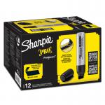 Sharpie Pro Magnum Permanent Marker Large Chisel Tip 14.8mm Line Black Ref S0949850 [Pack 12] 4008432