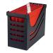 Jalema Resolution File Box with 5 Suspension Files A4 Black/Red Ref Susp Box 4009846
