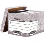 Bankers Box By Fellowes System Standard Storage Box Foolscap Fsc Ref 00810-Ff [Pack 10] 4010452