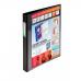 Elba Vision Ring Binder PVC Clear Front Pocket 4 D-Ring A3 Portrait 30mm Black Ref 400009729 [Pack 2] 4012876