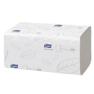 Image of Tork Advanced Hand Towel C-fold 2-Ply 120 Towels per Sleeve White Ref