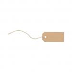 Tag Labels Strung 70x35mm Buff [Pack 1000] 4014085