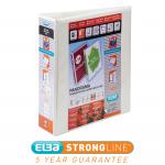 Elba Panorama Presentation Lever Arch File PP 2 D-Ring 70mm Capacity A4 White Ref 400008436 [Pack 5] 4014636