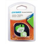 Dymo LetraTag Tape Paper 12mmx4m Pearl White Ref 91200 S0721510 4014662