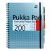 Pukka Pad Project Book Wirebound 200pp 80gsm A4+ Metallic Ref 6970-MET [Pack 3] 4016570