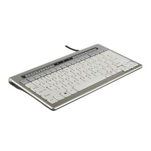 Bakker Elkhuizen S-board 840 Keyboard Ergonomic Compact USB Hub Silver
