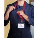 Durable Textile Name Badge Lanyards 20x440mm with Safety Closure Red Ref 813703 [Pack 10] 4019177