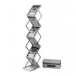 Literature Display Folding Concertina Floor Stand 6 x A4 Shelves 4019469