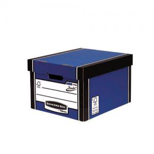 Image of Bankers Box Premium Storage Box Presto Classic Blue FSC Ref 7250602