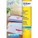 Avery Mini Address Labels Inkjet 65 per Sheet 38.1x21.2mm White Ref J8651-25 [1625 Labels] 4020537