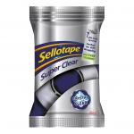 Sellotape Super Clear Tape 18mm x 25m [Pack 8] 4020965