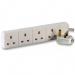 Extension Lead 5 Metres 13 Amp 4 Covered Sockets 4021403