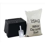 Mini Grit Bin Lockable with Scoop and 25kg Salt Bag 4022360