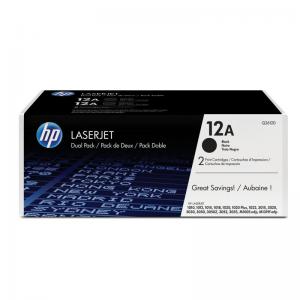 Click to view product details and reviews for Hp 12a Laser Toner Cartridge Page Life 2000pp Black Ref Q2612ad Pack 2.