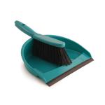 Dustpan and Brush Set Soft Bristles Green [SET] 4027830