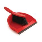 Dustpan and Brush Set Soft Bristles Red [SET] 4027848