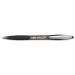 Bic Atlantis Soft Ball Pen Retractable Medium 1.0mm Tip 0.32mm Line Black Ref 9021332 [Pack 12] 4030839