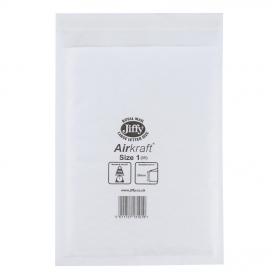 Jiffy Airkraft Bag Bubble-lined Peel and Seal Size 1 White 170x245mm Ref JL-AMP-1-10 Pack of 10 4036854