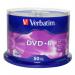 Verbatim DVD+R Recordable Disk Write-once Spindle 16x Speed 120min 4.7Gb Ref 43550 [Pack 50] 4037788