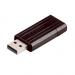 Verbatim Pinstripe USB Drive 2.0 Retractable 16GB Black Ref 49063 4037941