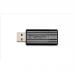 Verbatim Pinstripe USB Drive 2.0 Retractable 16GB Black Ref 49063 4037941