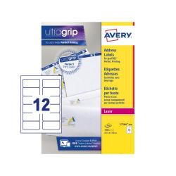 Cheap Stationery Supply of Avery Addressing Labels Laser Jam-free 12 per Sheet 63.5x72mm White L7164-250 3000 Labels 403803 Office Statationery