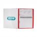 Elba A4+ Report File Capacity 160 Sheets Clear Front A4 Red Ref 400055038 [Pack 25] 4038443
