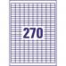 Avery Mini Multipurpose Labels Inkjet 270 per Sheet 17.8x10mm White Ref J8659REV-25 [6750 Labels] 4038692