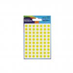 Avery Packets of Labels Round Diam.8mm Yellow Ref 32-303 [10x560 Labels] 4038882