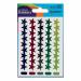 Avery Packet of Labels Star Shaped 14mm Assorted Ref 32-352 [90 Labels] 4038895