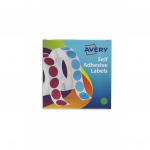 Avery Labels in Dispenser on Roll Round Diam.19mm Green Ref 24-507 [1120 Labels] 4038967