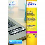 Avery Heavy Duty Labels Laser 48 per Sheet 45.7x21.2mm Silver Ref L6009-20 [960 Labels] 4039066