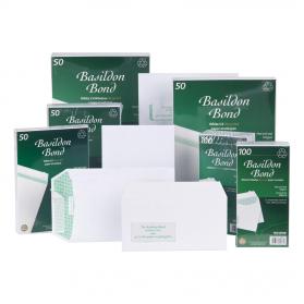 Basildon Bond Envelopes FSC Recycled Wallet Peel & Seal 120gsm DL 220x110mm White Ref F80275 Pack of 100 4039327