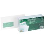 Basildon Bond Envelopes FSC Recycld Wallet P&S Window 120gsm DL 220x110mm White Ref D80276 [Pack 100] 4039336