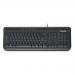 Microsoft 600 Wired Keyboard USB Media Centre Quiet-Touch Keys Spill Resistant Design Black Ref ANB-00006 4039793