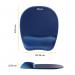 Fellowes Memory Foam Mousepad Wrist Support Blue Ref 9172801 4039842