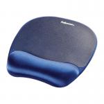 Fellowes Memory Foam Mousepad Wrist Support Blue Ref 9172801 4039842