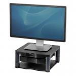 Fellowes Premium Monitor Riser Plus for 21in Capacity 36kg 5 Heights 118-168mm Graphite Ref 9169501 4040068