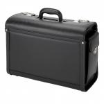 Alassio Genova Pilot Case Multi-section 2 Combination Locks Leather-look Black Ref 45028 4040514