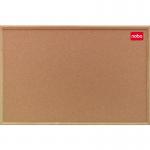 Nobo Classic Office Noticeboard Cork with Natural Oak Finish W1800xH1200mm Ref 37639005 4042383