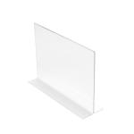 Stand Up Sign Holder Double Sided Landscape A4 Clear 4042878
