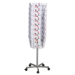 Twinco Literature Display Revolving Floor Stand 32 Compartments A4