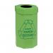 Acorn Green Bin for Recycling Waste Capacity of 60 Litres 360x677mm Green Ref 402565 [Pack 5] 4044039