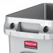 Rubbermaid Slim Jim Recycling Container Bin 60 Litre Capacity 558x279x635mm Grey Ref 1971258 4044158