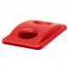 Rubbermaid Slim Jim Lid for Bottle Recycling System 518x290x70mm Red Ref FG269288RED 4044209