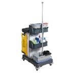 Numatic Xtra-Compact XC-1 Cleaning Trolley with 3 Buckets and 2 Tray Units W840xD570xH1060mm Ref 907440 4046194