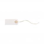 White Strung Tag 70x35mm [Pack 75] 4046777